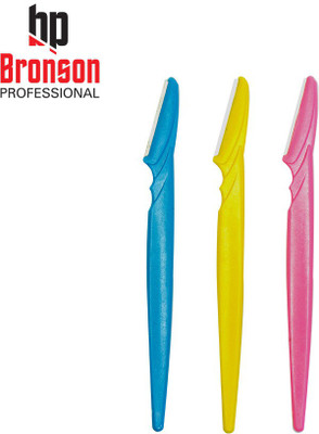 Bronson Professional Eyebrow and Face Razor - Pack of 3, Men & Women(Pack of 3)