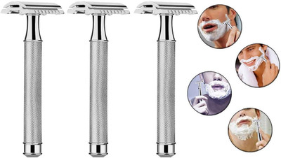 Angel Infinite Safety Razor For Men With Double Edge For Stainless Steel Shaver Set Of 3, Men(Pack of 3)