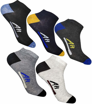 PinKit Men Ankle Length(Pack of 5)