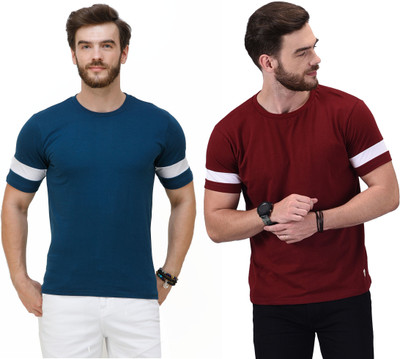 Wrath Colorblock Men Round Neck Multicolor T-Shirt