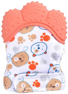 DN BROTHERS Baby Silicon Mitten teether bpa Free Hand Glove for Easy Teething DN34 Teether(Multicolor)