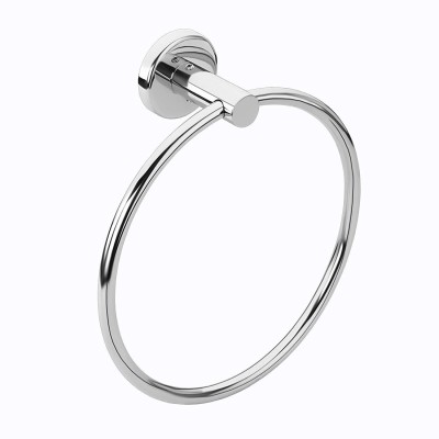 MOONZA Towel Ring Hanger Stainless Steel Perfect Round Design Sliver Towel Holder Steel Towel Holder(Steel)