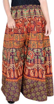 Rajvila Flared Women Brown Trousers