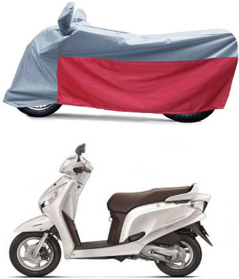 BikenWear Waterproof Two Wheeler Cover for Honda(Aviator, Grey, Red)