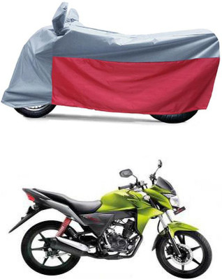 BikenWear Waterproof Two Wheeler Cover for Honda(CB Twister, Grey, Red)