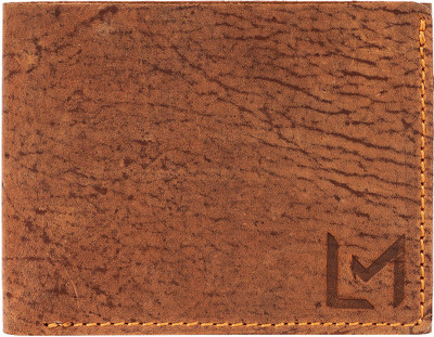 LUIS MERCOS Men Tan Genuine Leather Wallet(8 Card Slots)