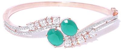 Priyaasi Brass Cubic Zirconia Gold-plated Bracelet