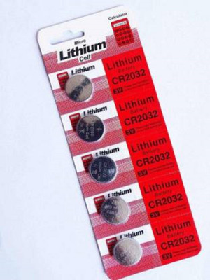 jioshop 10pc Micro Lithium Cell CR2032 Coin  3v Non Rechargeable  Lithium  Battery(Pack of 2)