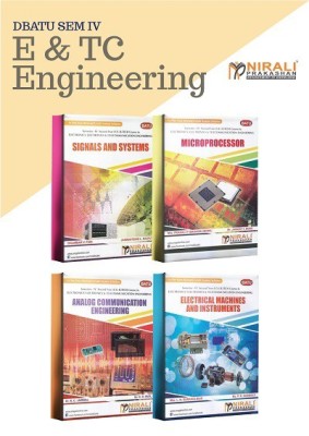 (Set of 4 Books) DBATU - Electronics & Telecommunication (E&TC) Engineering - Second Year - Semester 4 - Text books(English, Paperback, Digambar V Puri, Jaswantsing L Rajput, Mrs. Pranali P Mahadik (More), Jaideep T More, Dr. G R Patil, Dr. R C Jaiswal, Mrs. L N Suranglikar, Ms. P R Godbole)