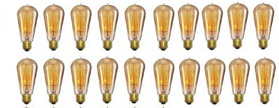 craftfry 40 W Basic Standard E27 Decorative Bulb(Yellow, Pack of 20)