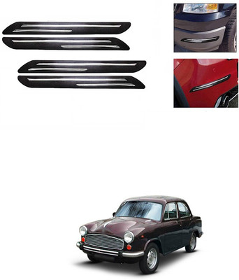 XZRTZ Plastic Car Bumper Guard(Black, Silver, Pack of 4, GM, Hummer H3)
