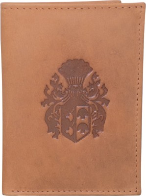 Style 98 Men Tan Genuine Leather Wallet(6 Card Slots)