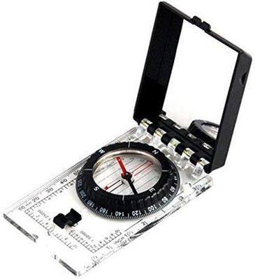 pullox Map Ruler Mirror Scale Navigation Compass Scouts Survival Outdoor Camping Kits Compass(Multicolor)