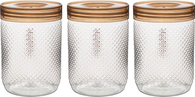 Aarushi Plastic Grocery Container  - 1000 ml(Pack of 3, Clear)