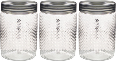 Aarushi Plastic Grocery Container  - 750 ml(Pack of 3, Clear)
