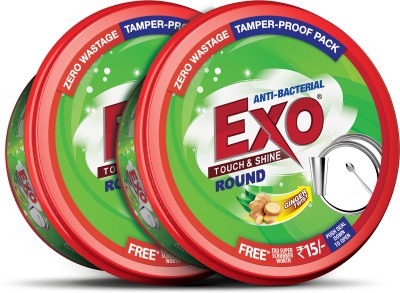 Exo Touch & Shine Round Dishwash Bar(1.4 kg, Pack of 2)