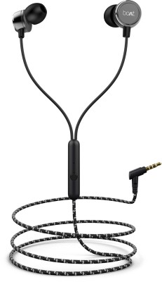boAt BassHeads 172 Wired Headset(Active Black, In the Ear)