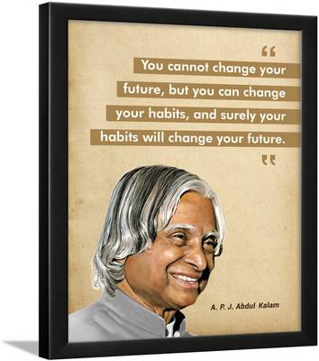 A. P. J. Abdul Kalam Motivational Quotes Frame, Framed Poster Paper Print  (13.5 inch X 10.5 inch)