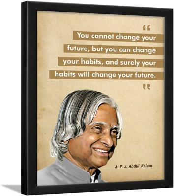 A. P. J. Abdul Kalam Motivational Quotes Frame, Framed Poster Paper Print(13.5 inch X 10.5 inch)