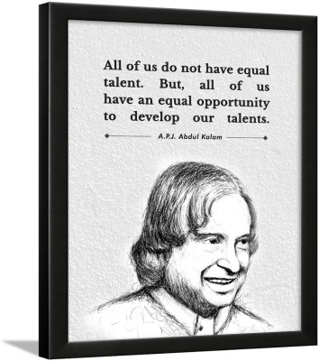 A. P. J. Abdul Kalam Motivational Quotes Frame, Quotes frame Paper Print(13.5 inch X 10.5 inch)