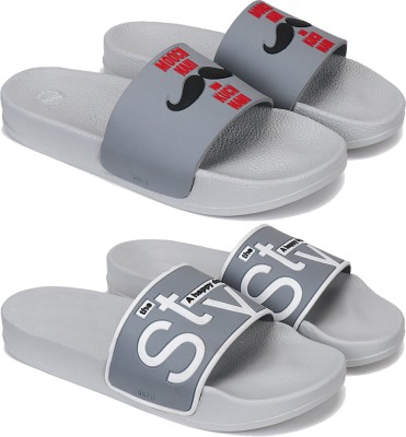 ORICUM Men Slides(Grey , 9)