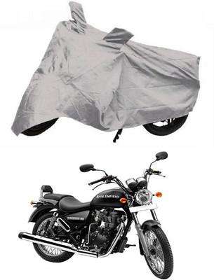 Autoaces Two Wheeler Cover for Royal Enfield(Thunderbird 350, Silver)