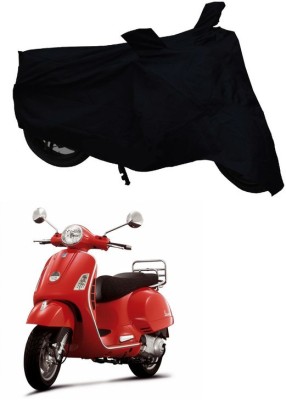 Autoaces Two Wheeler Cover for Universal For Bike(Vespa LX, Black)