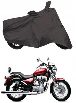 Autoaces Two Wheeler Cover for Royal Enfield(Twin spark, Grey)