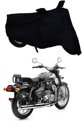 Autoaces Two Wheeler Cover for Royal Enfield(Bullet 500, Black)