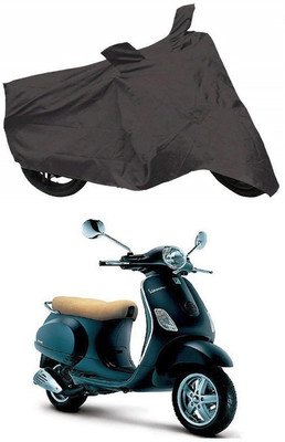 Autoaces Two Wheeler Cover for Universal For Bike(Piaggio Vespa, Grey)