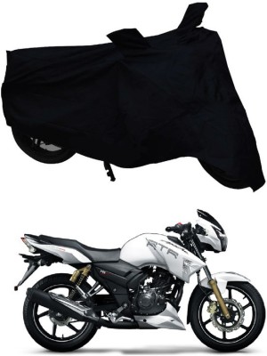 Autoaces Two Wheeler Cover for TVS(Apache RTR 180, Black)