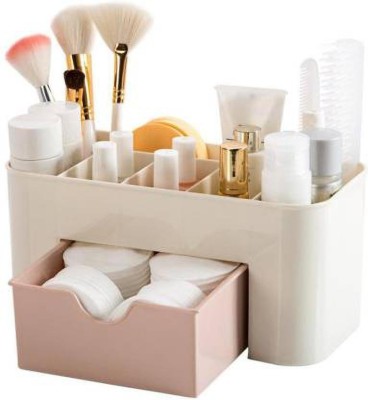 Coozico Drawer Type Storage Box Cosmetic Plastic Household Multifunctional Jewelry Office Desk MAKEUP, JWELLERY Vanity Box Organizer Vanity Box Cosmetic Vanity Box(Multicolor)