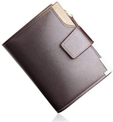 baellerry Men Brown Artificial Leather Wallet(12 Card Slots)