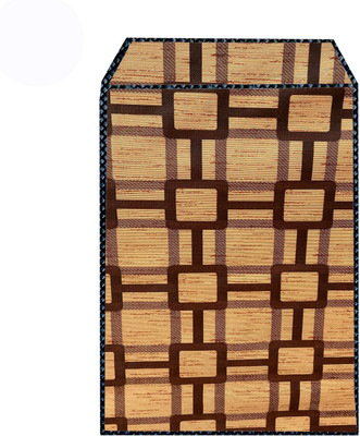 JM Homefurnishings Front Loading Washing Machine  Cover(Width: 61 cm, Beige, Black)