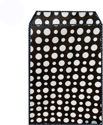 JM Homefurnishings Front Loading Washing Machine  Cover(Width: 71 cm, Black, White)