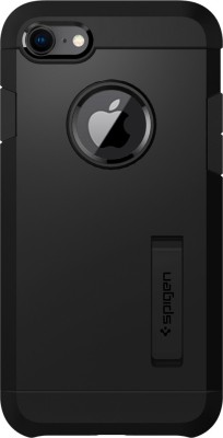 Spigen Back Cover for Apple iPhone 7, Apple iPhone 8(Black, Rugged Armor)