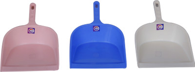 Clastik Plastic Dustpan (Cleaner) Set of 3 Pcs. Plastic Dustpan(Multicolor)