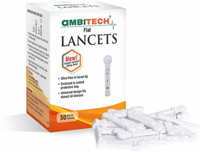 AMBITECH Flat Glucometer Lancets(50)