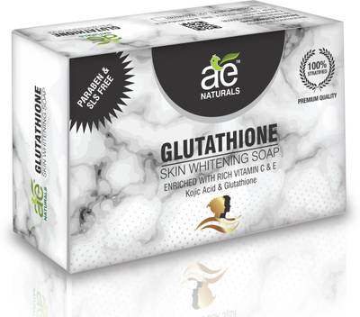AE Naturals Glutathione Skin Whitening Soap With Active Charcoal And Kojic Acid 4 X 75g