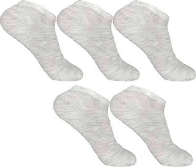 Cotson Men Solid Ankle Length(Pack of 5)