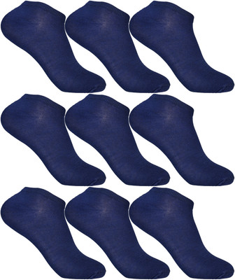 Cotson Men Solid Ankle Length(Pack of 9)