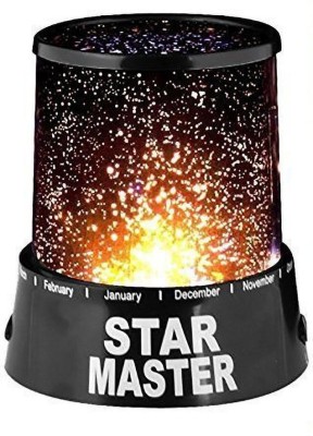 KT Mart star master Night Lamp(11 cm, Black)