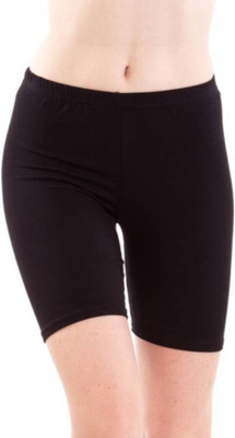 Apraa & Parma Solid Women Black Cycling Shorts