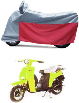 BikenWear Waterproof Two Wheeler Cover for Bajaj(Sunny, Grey, Red)