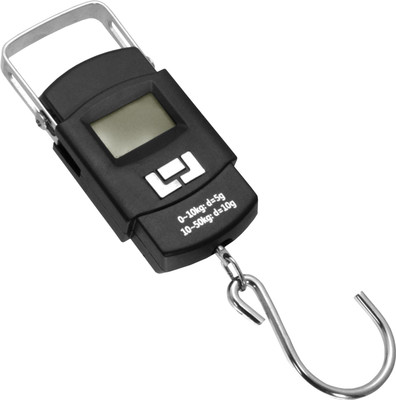 JMALL 50KG Portable Digital Luggage Fish Hook Hanging Weight Weighing Scale -49 A Weighing Scale(Black)