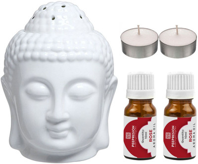 PEEPRESION Rose Aroma Oil, Diffuser Set PPS-2RS(5 x 4 ml)