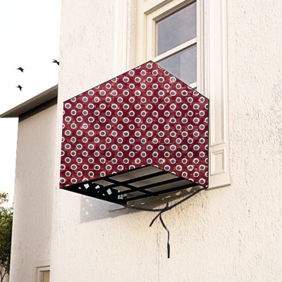 The Furnishing Tree Air Conditioner  Cover(Width: 63.5 cm, Red)