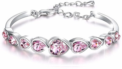 Shining Diva Crystal Crystal Platinum Bracelet