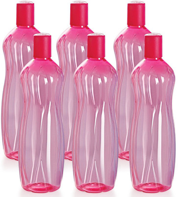 cello 1000 ml PET Bottle(Pack of 6, Black)