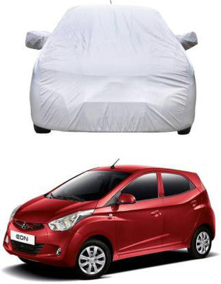 Uncle Paddy Car Cover For Hyundai Eon (With Mirror Pockets)(Silver)